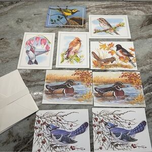 Bird-Themed Greeting Card Set